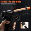Automatic Shell Ejecting Toy Gun - 26-32FT Range, 2 Modes (Shooting & Fidget) with 2 Magazines, 18 Shells, 100 Foam Bullets - Safe Fun Idea Gifts for Brithday Christmas Halloween view 4