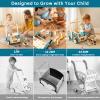OESSUF 2-in-1 Wooden Baby Walker with 40 PCS Tool Toys  Baby Push Walker for 6-12 Months, Activity Center for Toddlers Aged 1-3 Years, Montessori Toy for Boys and Girls (Blue) view 4