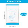 Krijuess 20 Pack Disposable Toilet Seat Cover Waterproof Non-Woven Fabric, Disposable Toilet Seat Covers for Travel, Disposable Seat Covers for Outing Hotel Hospital Public Toilet (Individual Package) view 2