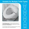 Krijuess 20 Pack Disposable Toilet Seat Cover Waterproof Non-Woven Fabric, Disposable Toilet Seat Covers for Travel, Disposable Seat Covers for Outing Hotel Hospital Public Toilet (Individual Package) view 3