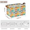 ALAZA Animal Panda Tiger Lion Rectangular Closet Storage Box Storage Bin Basket Storage Cube with Leather Handles Nursery Storage Laundry Hamper 2 Piece view 3