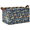 ALAZA Duck Surfboard Rectangular Closet Storage Box Storage Bin Basket Storage Cube with Leather Handles Nursery Storage Laundry Hamper 2 Piece view 1