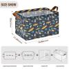 ALAZA Duck Surfboard Rectangular Closet Storage Box Storage Bin Basket Storage Cube with Leather Handles Nursery Storage Laundry Hamper 2 Piece view 3