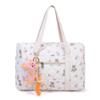 AIZHIYI Floral Bear Diaper Tote, Multifunction Maternity Bag, Quilted Cotton Cute Diaper Bag view 1