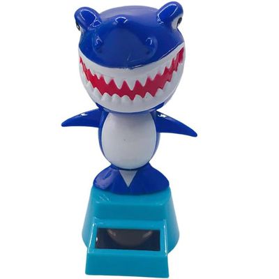 1PCS Shark Bobble Head Car Dashboard Decoration Shark Shaking Ornament Solar Powered Dancing Animal Toy Dashboard Doll Car Accessories Car Interior Doll Ornament for Car Office Desk Home Decor C