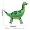 Self Standing Large Green Dinosaur Animal Balloon - Walking With Wheels, Foil Fun Pet for Kids - Jungle Theme Party Supplies Decor view 2
