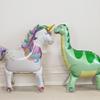 Self Standing Large Green Dinosaur Animal Balloon - Walking With Wheels, Foil Fun Pet for Kids - Jungle Theme Party Supplies Decor view 4