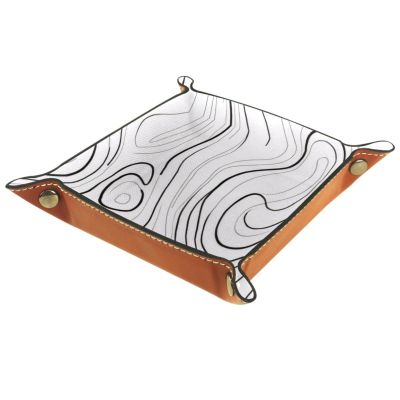 Abstract Topographic Map Dice Tray Dice Rolling Tray Folding Dice Holder for Dice Games, Like RPG, DND and Other Table Games