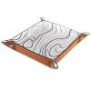 Abstract Topographic Map Dice Tray Dice Rolling Tray Folding Dice Holder for Dice Games, Like RPG, DND and Other Table Games view 1