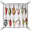 Hand Drawn Fishing Baits Dice Tray Dice Rolling Tray Folding Dice Holder for Dice Games, Like RPG, DND and Other Table Games view 2