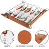 Hand Drawn Fishing Baits Dice Tray Dice Rolling Tray Folding Dice Holder for Dice Games, Like RPG, DND and Other Table Games view 3