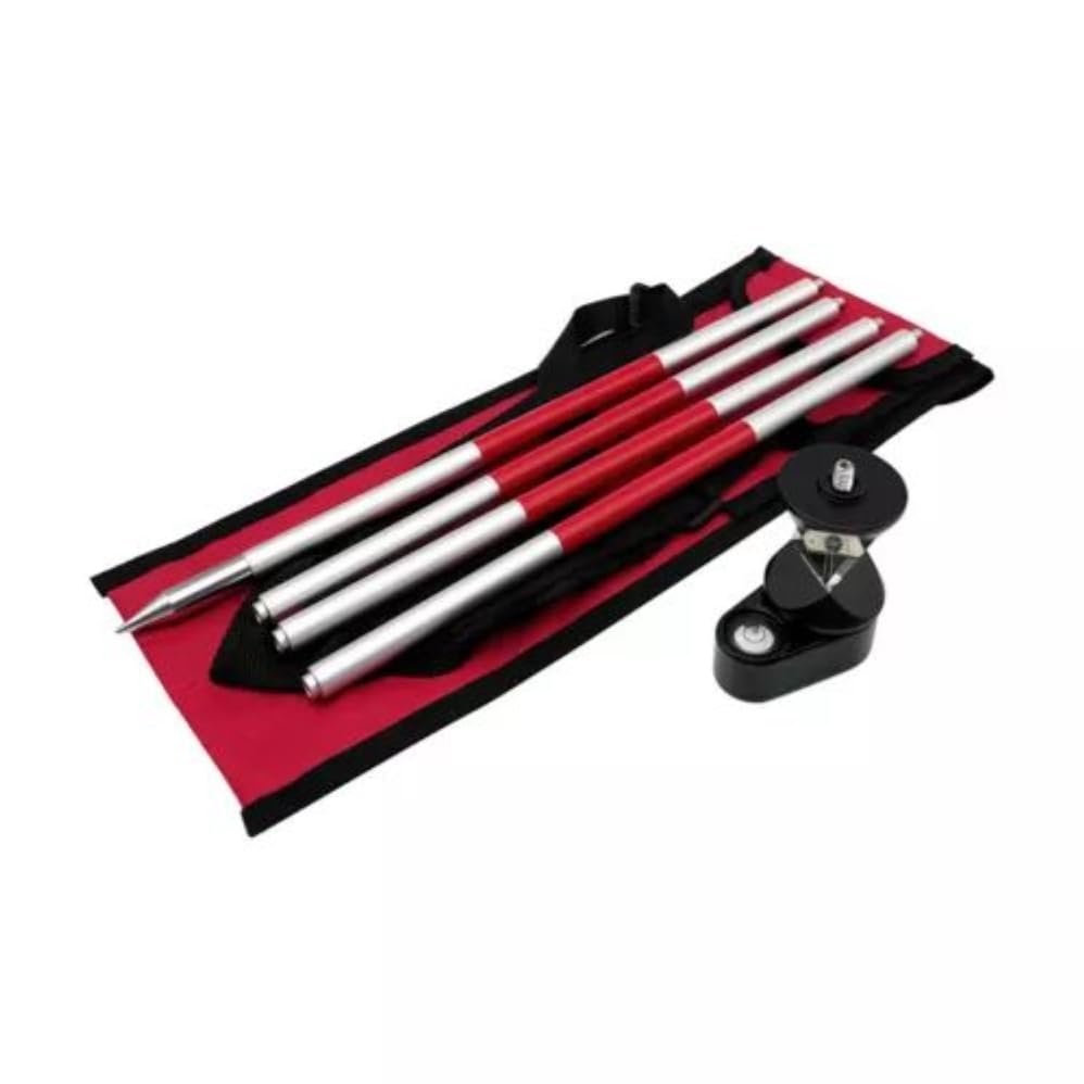 360 Degree Mini Prism with 4 Poles for Swiss Style Total Station Surveying