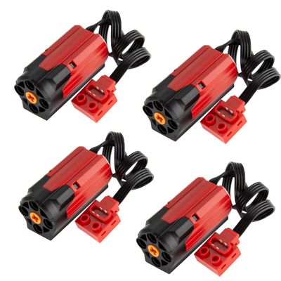 AUSEM 4Pcs Parts Power-Function Kit Set Enhanced-Red-Burst-M-Motor-8883 Compatible with Major Brand Building Block Electrical-Machinery Power Group