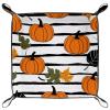 Autumn Pumpkins Leaves Dice Tray Dice Rolling Tray Folding Dice Holder for Dice Games, Like RPG, DND and Other Table Games view 2