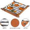 Autumn Pumpkins Leaves Dice Tray Dice Rolling Tray Folding Dice Holder for Dice Games, Like RPG, DND and Other Table Games view 3