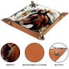 Horse Floral Dice Tray Dice Rolling Tray Folding Dice Holder for Dice Games, Like RPG, DND and Other Table Games view 3