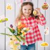 100PCS Easter Stickers, Cute Bunny, Eggs & Spring Crafts, Perfect Easter Basket Stuffers, Party Favors & DIY Craft Supplies, Durable, Reusable Easters Decorations view 4