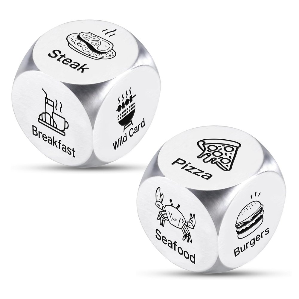 Gifts for Boyfriend Girlfriend Anniversary Ideas Gifts for Men Women Stocking Stuffers Date Night Dice Food Dice,Couple Christmas Birthday Valentines Day Gift for Husband Wife Wedding Gift