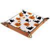 Halloween Pumpkins Cats Dice Tray Dice Rolling Tray Folding Dice Holder for Dice Games, Like RPG, DND and Other Table Games view 1