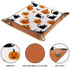 Halloween Pumpkins Cats Dice Tray Dice Rolling Tray Folding Dice Holder for Dice Games, Like RPG, DND and Other Table Games view 3