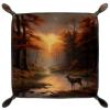 Autumn Forest Deers Dice Tray Dice Rolling Tray Folding Dice Holder for Dice Games, Like RPG, DND and Other Table Games view 2