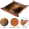 Autumn Forest Deers Dice Tray Dice Rolling Tray Folding Dice Holder for Dice Games, Like RPG, DND and Other Table Games view 3