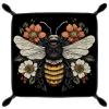 Bee Florals Dice Tray Dice Rolling Tray Folding Dice Holder for Dice Games, Like RPG, DND and Other Table Games view 2