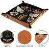 Bee Florals Dice Tray Dice Rolling Tray Folding Dice Holder for Dice Games, Like RPG, DND and Other Table Games view 3