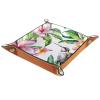 Hummingbird Plumeria Flowers Dice Tray Dice Rolling Tray Folding Dice Holder for Dice Games, Like RPG, DND and Other Table Games view 1
