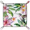 Hummingbird Plumeria Flowers Dice Tray Dice Rolling Tray Folding Dice Holder for Dice Games, Like RPG, DND and Other Table Games view 2