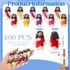 Bememo 100 Pcs Jesus Toys Little Jesus Figurine Miniature Jesus Doll Tiny Jesus Figurine to Hide and Seek Classic Religious Gifts for Easter Egg Stuffers(Bright Colors) view 2