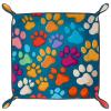 Animals Dog Paw Dice Tray Dice Rolling Tray Folding Dice Holder for Dice Games, Like RPG, DND and Other Table Games view 2