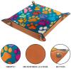 Animals Dog Paw Dice Tray Dice Rolling Tray Folding Dice Holder for Dice Games, Like RPG, DND and Other Table Games view 3