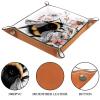 Bee Flowers Dice Tray Dice Rolling Tray Folding Dice Holder for Dice Games, Like RPG, DND and Other Table Games view 3