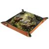 Horses Forest Flowers Dice Tray Dice Rolling Tray Folding Dice Holder for Dice Games, Like RPG, DND and Other Table Games view 1