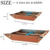 Anchor on Planks Rustic Dice Tray Dice Rolling Tray Folding Dice Holder for Dice Games, Like RPG, DND and Other Table Games view 4