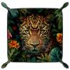 Leopard Dice Tray Dice Rolling Tray Folding Dice Holder for Dice Games, Like RPG, DND and Other Table Games view 2