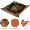 Leopard Dice Tray Dice Rolling Tray Folding Dice Holder for Dice Games, Like RPG, DND and Other Table Games view 3