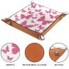 Pink Butterflies Dice Tray Dice Rolling Tray Folding Dice Holder for Dice Games, Like RPG, DND and Other Table Games view 3
