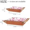Pink Butterflies Dice Tray Dice Rolling Tray Folding Dice Holder for Dice Games, Like RPG, DND and Other Table Games view 4
