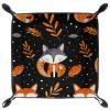 Autumn Fox Leaves Dice Tray Dice Rolling Tray Folding Dice Holder for Dice Games, Like RPG, DND and Other Table Games view 2