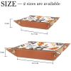 Autumn Raccoon Leaves Dice Tray Dice Rolling Tray Folding Dice Holder for Dice Games, Like RPG, DND and Other Table Games view 4