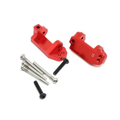 1/10 RC Aluminum Alloy Caster Blocks,Replaces Part 3632, for RC 1/10 Traxxas 2WD Slash, Stampede, Rustler, Nitro Slash (red)