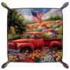 American Truck Flower Dice Tray Dice Rolling Tray Folding Dice Holder for Dice Games, Like RPG, DND and Other Table Games view 2