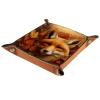 Autumn Fox Head Dice Tray Dice Rolling Tray Folding Dice Holder for Dice Games, Like RPG, DND and Other Table Games view 1