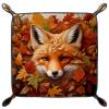 Autumn Fox Head Dice Tray Dice Rolling Tray Folding Dice Holder for Dice Games, Like RPG, DND and Other Table Games view 2