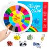 36 Color Kids Washable Finger Paint Set with Drawing Book,Funny Finger Painting Kit with Book for Finger Drawing Pad for Halloween,DIY,Art,Early Learning Gift view 1