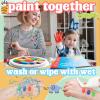 36 Color Kids Washable Finger Paint Set with Drawing Book,Funny Finger Painting Kit with Book for Finger Drawing Pad for Halloween,DIY,Art,Early Learning Gift view 4