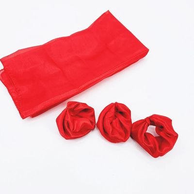 blue-ther Best Ever Knots Off Silk Magic Tricks Knot on Silk Slide Off Holes Appearing Funny Magic Close-up Illusions Gimmciks Mental Prop for Magicians