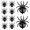 10pcs Halloween Spider Balloons, 32.28x30.7 Inch Large Spider Foil Balloons Scary Halloween Balloons for Halloween Themed Props Party Decorations Supplies view 1